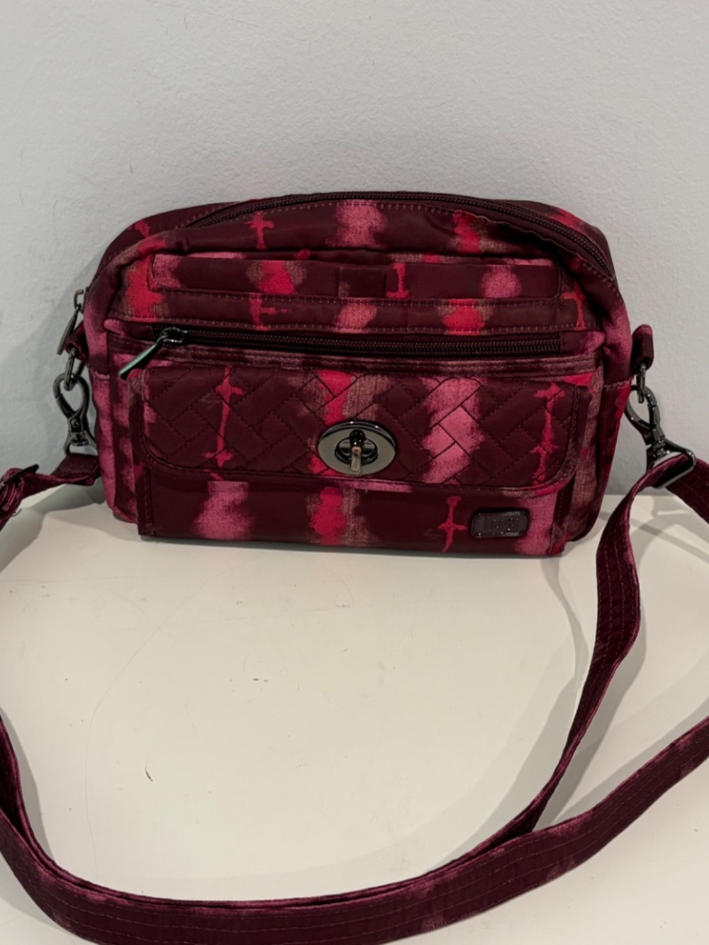 Lug Switch Convertible Crossbody Bag - Shibori Print Quilted Bag